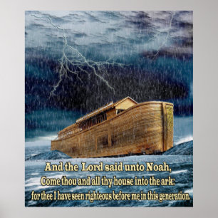 Noah" s-Arche und Gebetskunst Poster