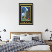 Noah`s Ark Humans gehen auf dem Schiff schwarzen R Leinwanddruck (Insitu (Schlafzimmer))