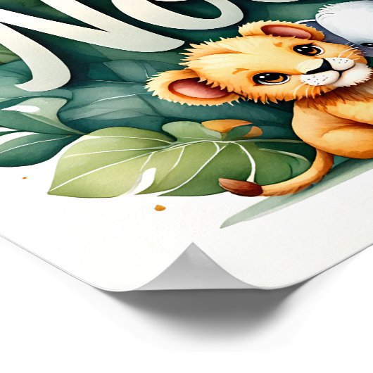 Noah Safari Kinderzimmer Wallfahrtskirche Poster (Ecke)