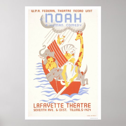 Noah & The Ark 1938 WPA Poster (Vorne)