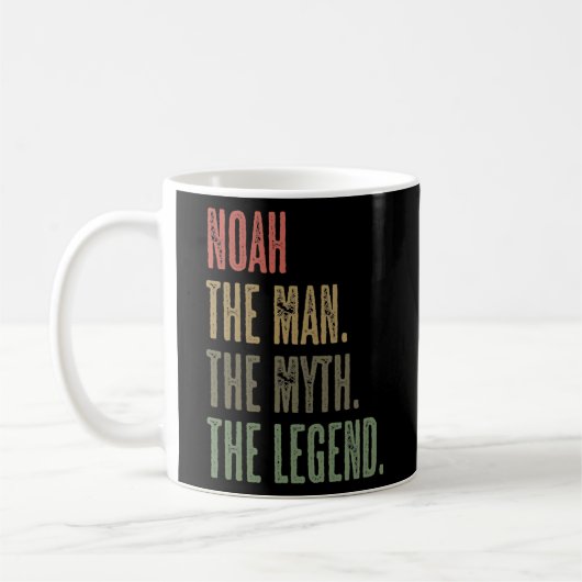 NOAH the Man the Myth the LEGEND FUNNY Mens Boys Kaffeetasse (Links)