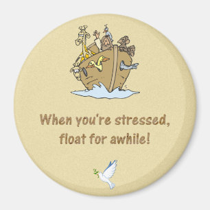 Noah und Arche mit Lektion aus der Arche gelernt Magnet