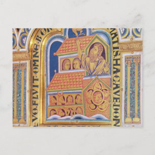 Noah und Ark, Detail eines der Panels Verduner Postkarte