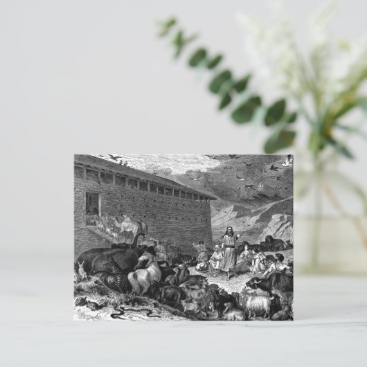 Noah und die Arche Postkarte (Stehend Vorderseite)
