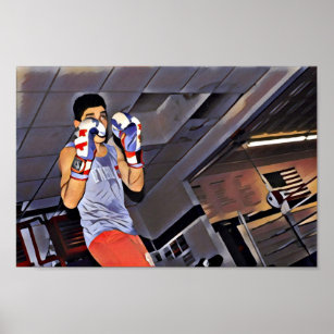 Noah Vintag Boxing Training Poster