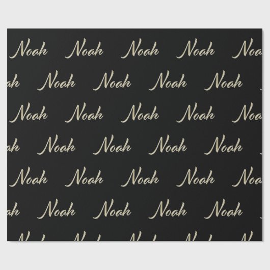 Noah Vorname Name edles Geschenkpapier Papier (Flach)