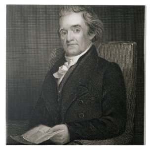 Noah Webster (1758-1843) graviert von Frederick W. Fliese