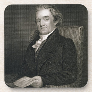 Noah Webster (1758-1843) graviert von Frederick W. Getränkeuntersetzer