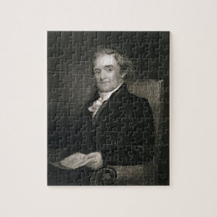 Noah Webster (1758-1843) graviert von Frederick W. Puzzle