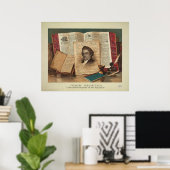 Noah Webster Der Schulmeister der Republik Poster (Heimbüro)