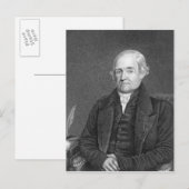 Noah Webster graviert von G. Parker Postkarte (Vorne/Hinten)