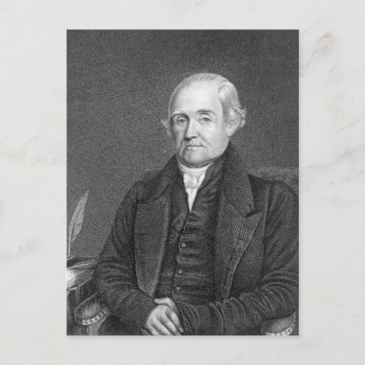 Noah Webster graviert von G. Parker Postkarte (Vorderseite)