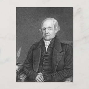 Noah Webster graviert von G. Parker Postkarte