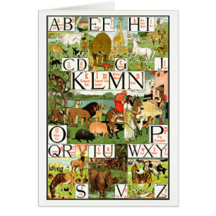 Noahs ABC-Alphabet-Diagramm auf englisch