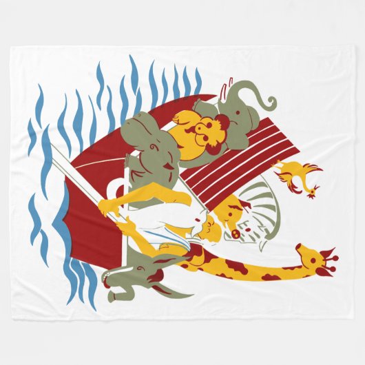 Noah's Arc Fleecedecke (Vorderseite (Horizontal))