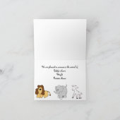 Noahs Arche-Baby-Mitteilung Ankündigung (Innenseite)