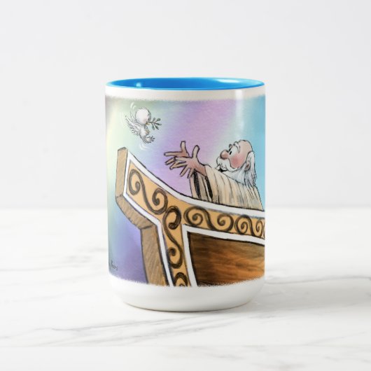 Noahs Arche Becher Zweifarbige Tasse (Mittel)