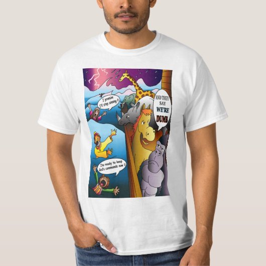 Noahs Arche-Cartoon T-Shirt (Vorderseite)