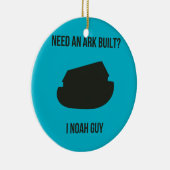 Noahs Arche-christliches Wortspiel Keramik Ornament (Rechts)