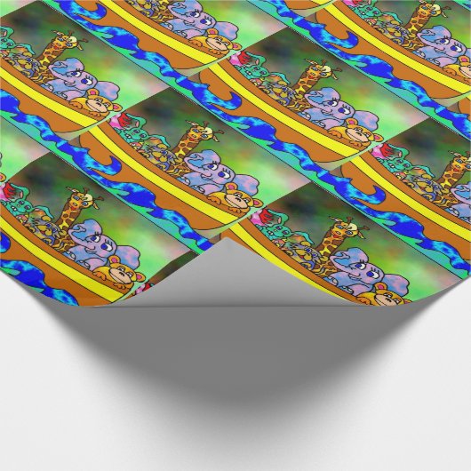 Noahs Arche Geschenkpapier (Ecke)