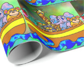 Noahs Arche Geschenkpapier (Rolleneckpunkt)