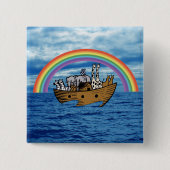 Noahs Arche - Gottes Regenbogenbund Button (Vorderseite)