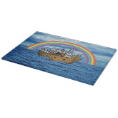 Noahs Arche - Gottes Regenbogenbund Schneidebrett (Ecke)