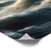 Noahs Arche im Hochwasser Christliche Bibelgeschic Poster (Ecke)