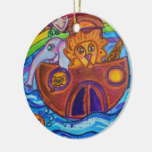 Noahs Arche Keramik Ornament (Links)