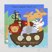 Noahs Arche kundengebundene Einladung (Vorne/Hinten)