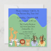 Noahs Arche kundengebundene Einladung (Rückseite)