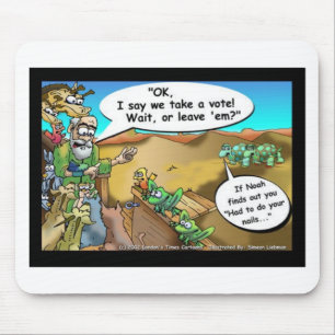 "Noahs Arche" Lustige Cartoon-Shirts Geschenke Sam Mousepad