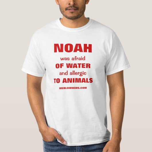 Noahs Arche-lustiges Sprichwort T-Shirt (Vorderseite)