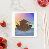 Noahs Arche mit Schrift aus Genesis Serviette (Beispiel)