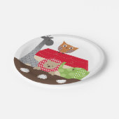 Noahs Arche-Papier-Teller - 7 Zoll Pappteller (Schrägansicht)