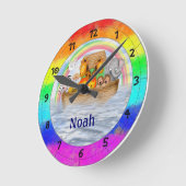 Noahs Arche-personalisierte Wand-Uhr Runde Wanduhr (Winkel)