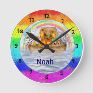 Noahs Arche-personalisierte Wand-Uhr Runde Wanduhr
