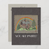 Noahs Arche-Scheune Einladung (Vorne/Hinten)