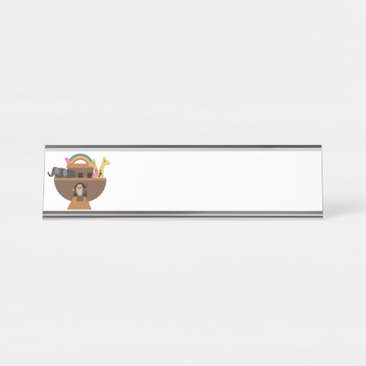 Noahs Arche Schreibtischnamensplakette (Vorderseite )