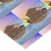 Noahs Arche (Schrift) Tischdecke (Schrägansicht)