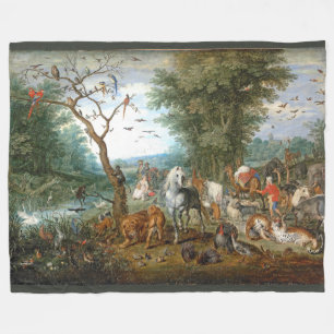 Noahs" Arche-Tier-Vogel-Tier-Fleece-Decke Fleecedecke