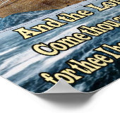 Noah's Arche und Gebet Poster (Ecke)