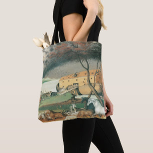 Noahs Arche von Edward Hicks, Vintage Folk Art Tasche