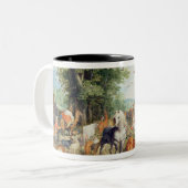 Noahs Arche Zweifarbige Tasse (Vorderseite Links)