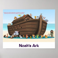 Noah's Ark Adventure - Playful Animal Pair Artwork
