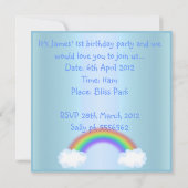 Noahs ark animal Einladung BLUE 2 (Rückseite)