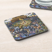 Noahs Ark Animals Getränkeuntersetzer (Linke Seite)