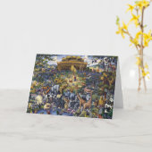Noahs Ark Animals Karte (Gelbe Blume)