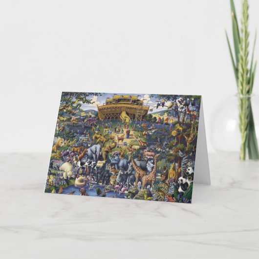 Noahs Ark Animals Karte (Vorderseite)