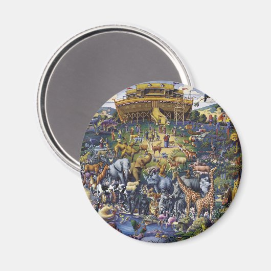 Noahs Ark Animals Magnet (Vorderseite/Rückseite)